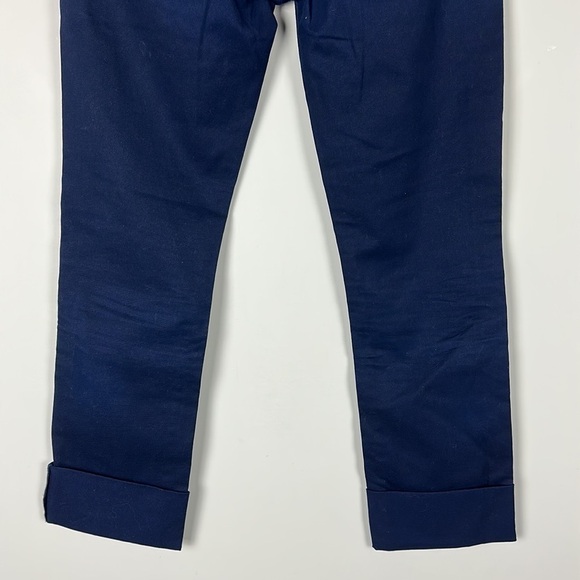 Citizen of Humanity Dani Cropped Straight Leg Pants Blue Size 24 - Picture 10 of 14